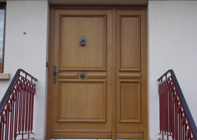 Porte d'entrée Bois Chêne massif