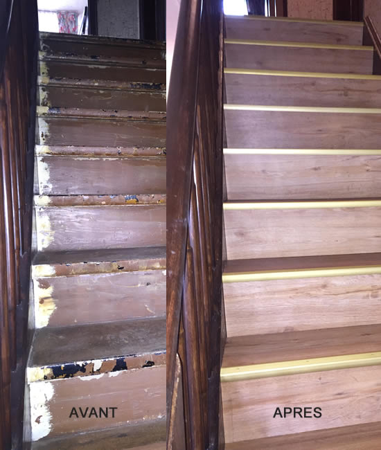 Rénovation d'escalier